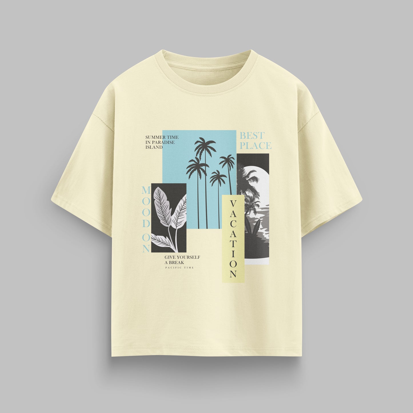 VACATION T-SHIRT IN BEIGE