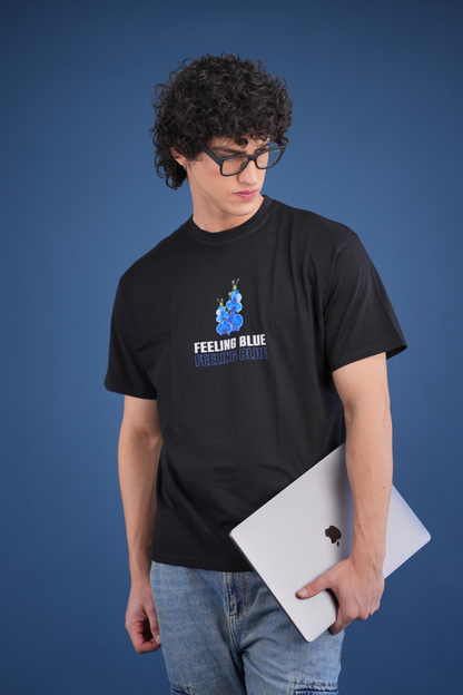 Feeling Blue T-Shirt in black