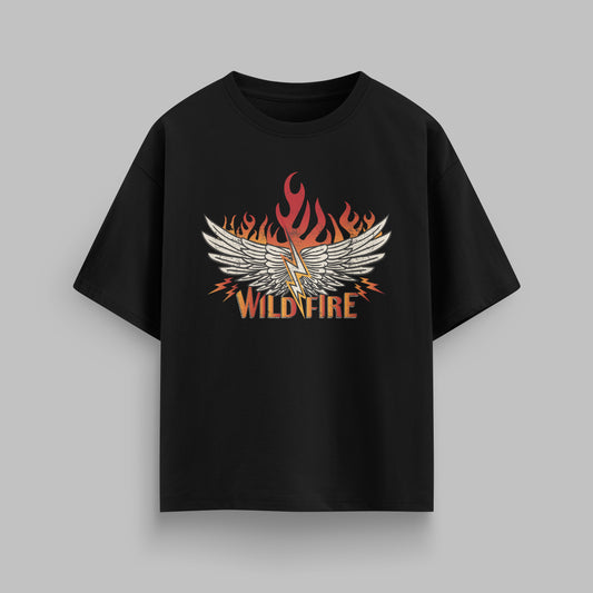 WILDFIRE T-SHIRT IN BLACK