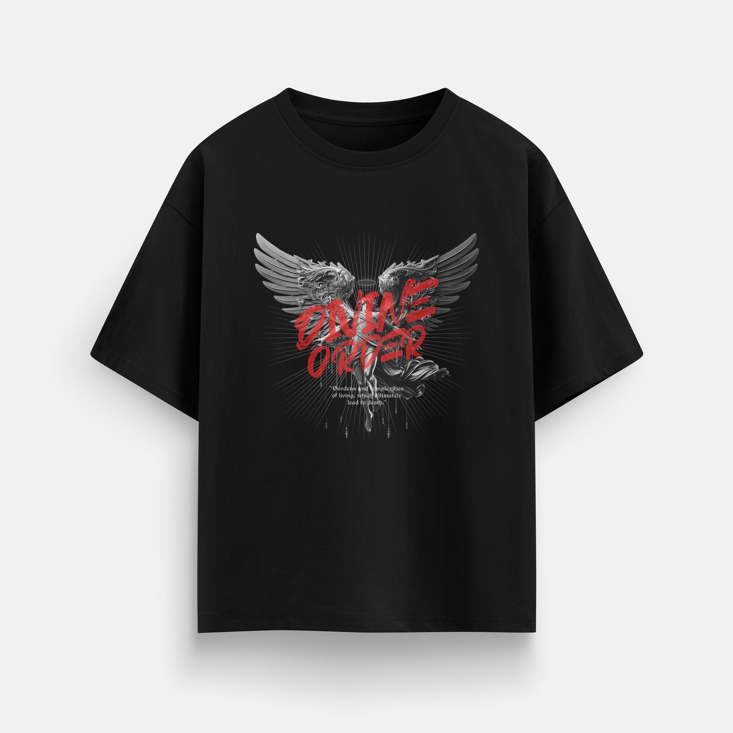 DIVINE ORDER T-SHIRT IN BLACK