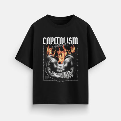 CAPITALISM UNLEASHED T-SHIRT IN BLACK