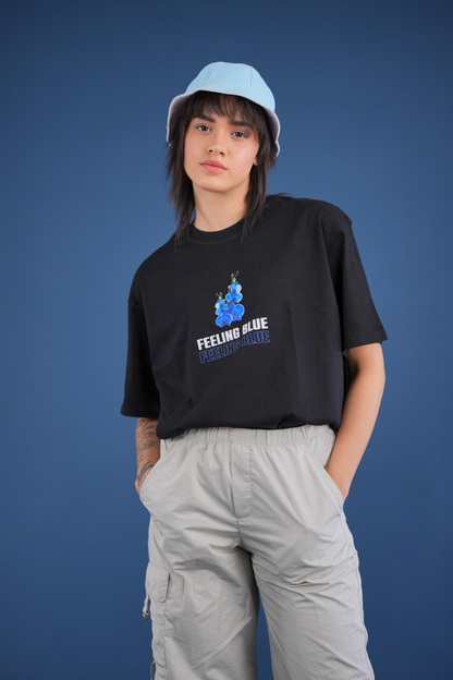 Feeling Blue T-Shirt in black