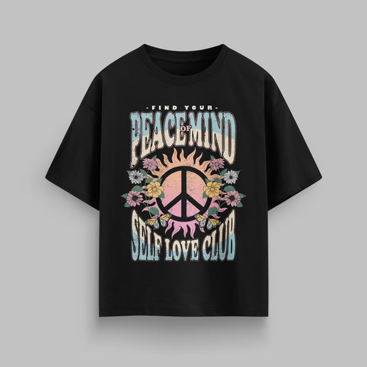 PEACE OF MIND T-SHIRT IN BLACK