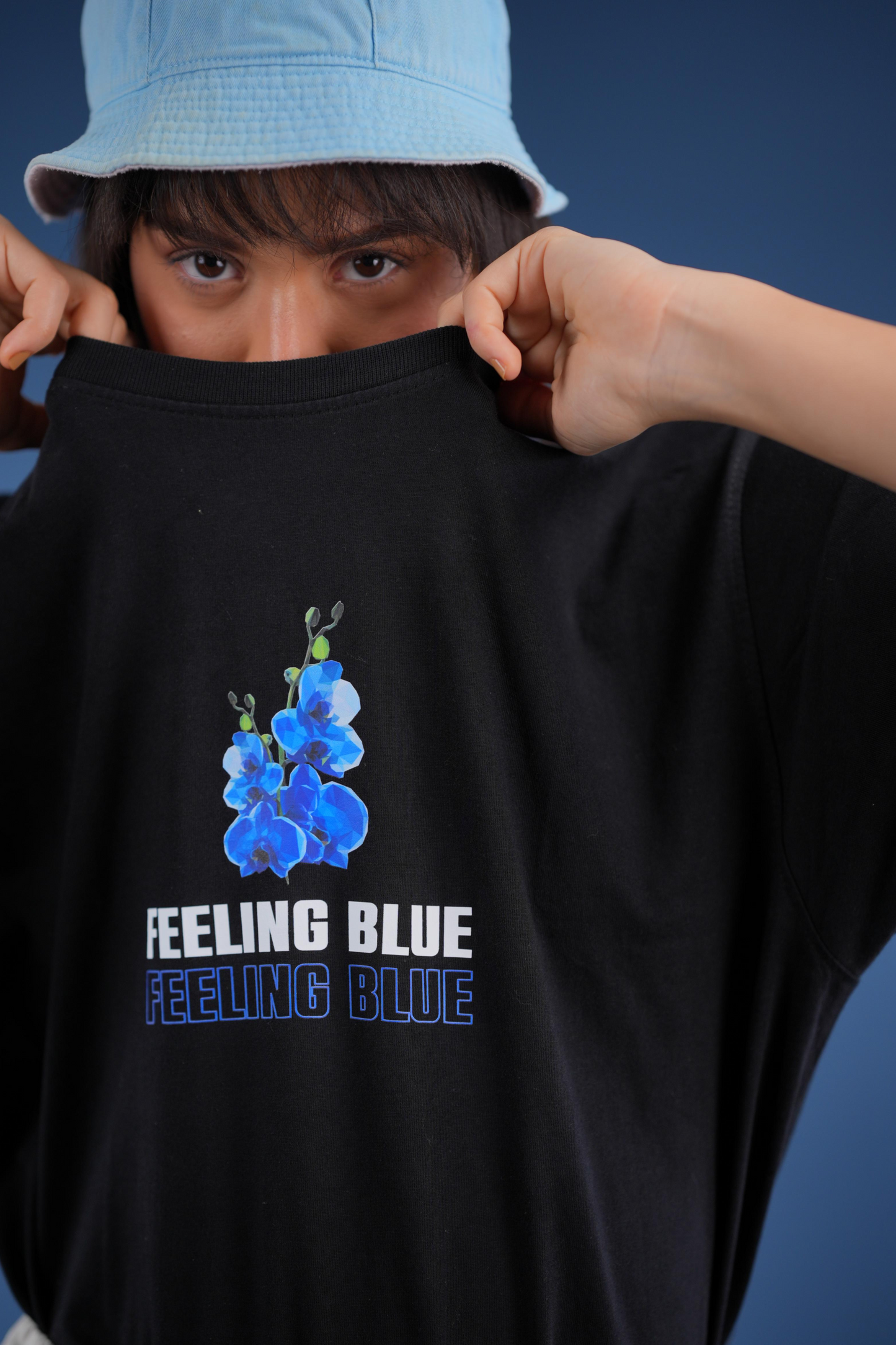 Feeling Blue T-Shirt in black