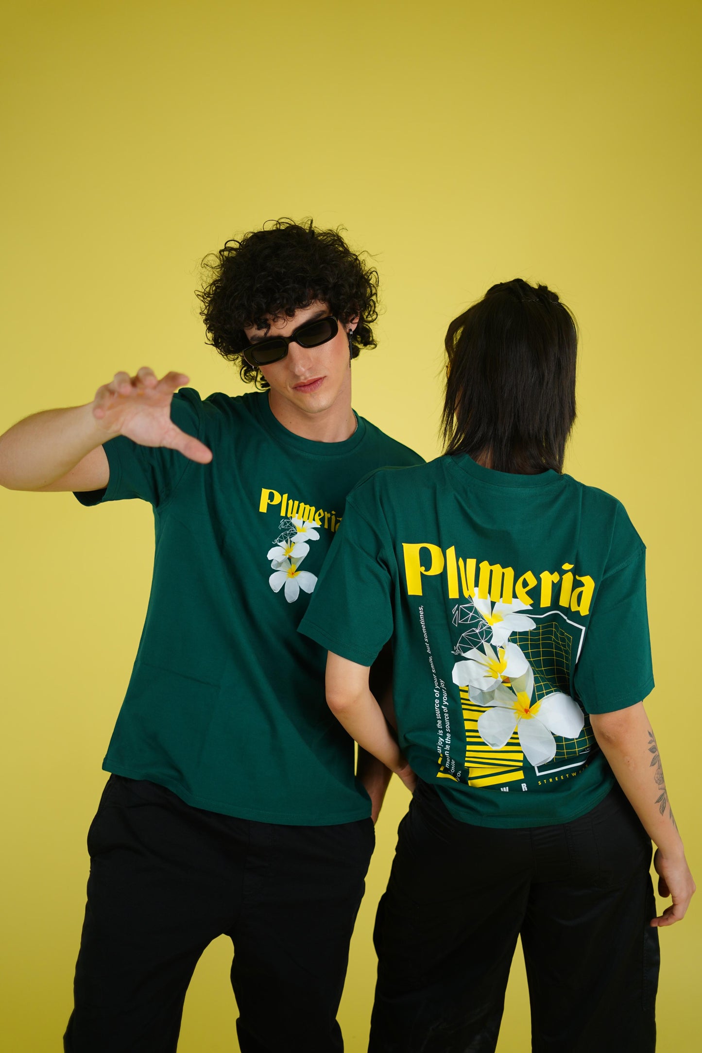 Plumeria T-Shirt in green