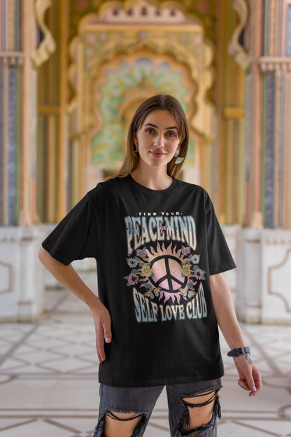 PEACE OF MIND T-SHIRT IN BLACK