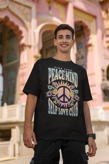 PEACE OF MIND T-SHIRT IN BLACK